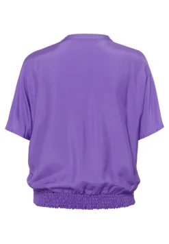 Frank Walder Modern Classics|Blouses^Dames blouse korte mouw paars