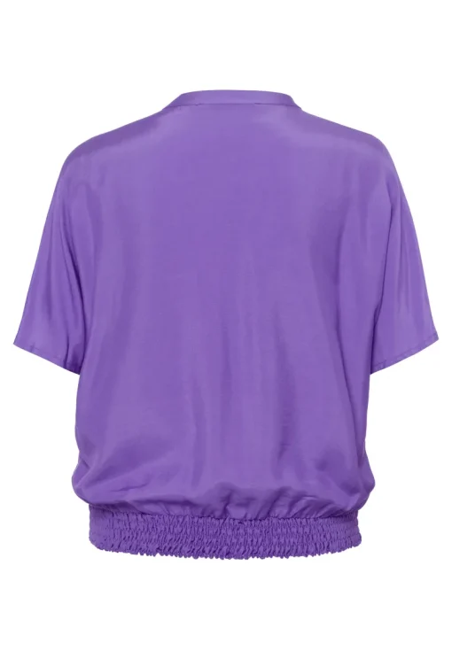 Frank Walder Modern Classics|Blouses^Dames blouse korte mouw paars