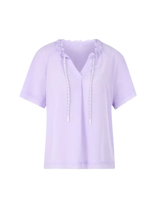 Marc Cain Modern Classics|Blouses^Dames blouse korte mouw paars