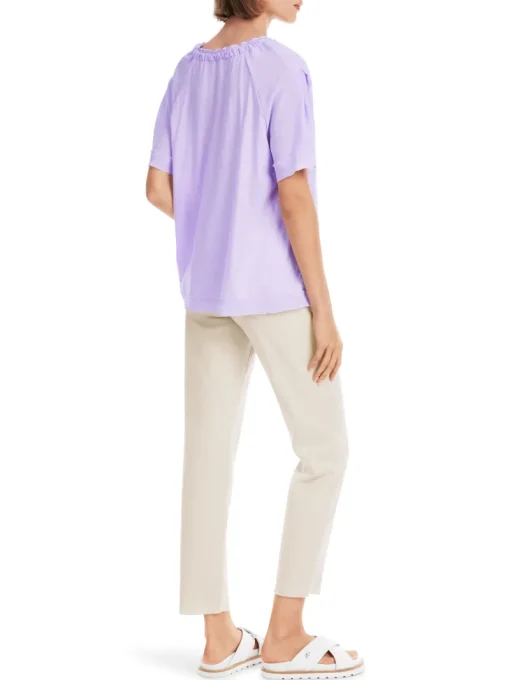 Marc Cain Modern Classics|Blouses^Dames blouse korte mouw paars