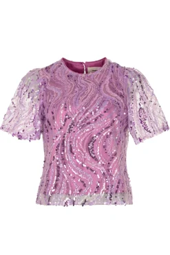 Freebird Jeans & Casuals|Blouses^Dames blouse korte mouw rose