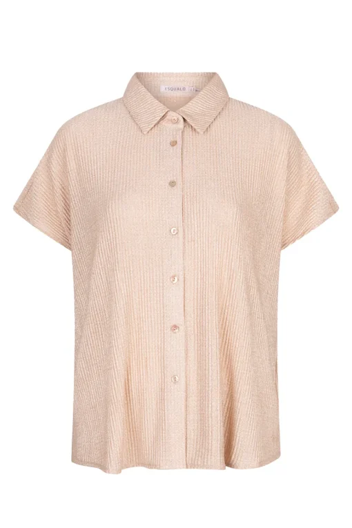 Esqualo Jeans & Casuals|Blouses^Dames blouse korte mouw rose