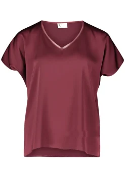 Vera Mont Festive|Blouses^Dames blouse korte mouw rood