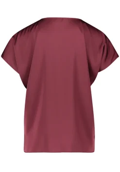Vera Mont Festive|Blouses^Dames blouse korte mouw rood