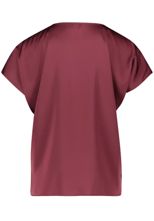Vera Mont Festive|Blouses^Dames blouse korte mouw rood