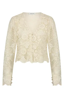 Fabienne Chapot Jeans & Casuals|Blouses^Dames blouse korte mouw wit