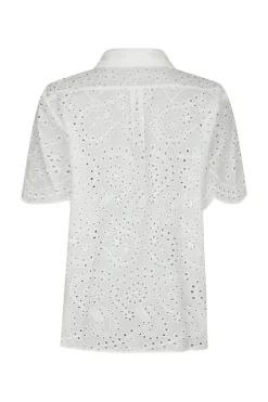 Neo Noir Jeans & Casuals|Blouses^Dames blouse korte mouw wit