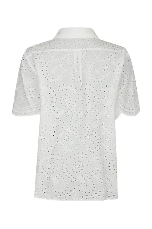 Neo Noir Jeans & Casuals|Blouses^Dames blouse korte mouw wit