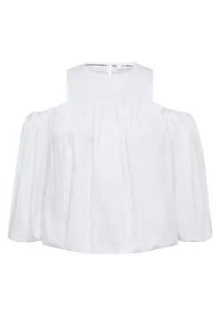 co´couture Jeans & Casuals|Blouses^Dames blouse korte mouw wit