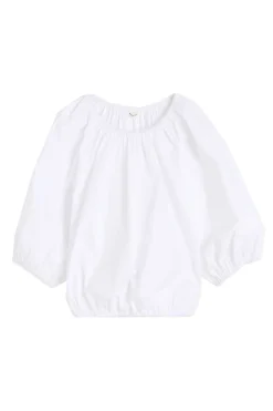 By Malene Birger Designer|Blouses^Dames blouse korte mouw wit