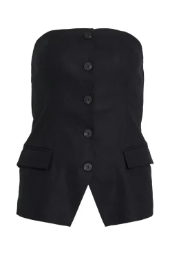 Vila Jeans & Casuals|Blouses^Dames blouse korte mouw zwart