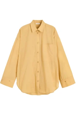 By Malene Birger Designer|Blouses^Dames blouse lange mouw bruin
