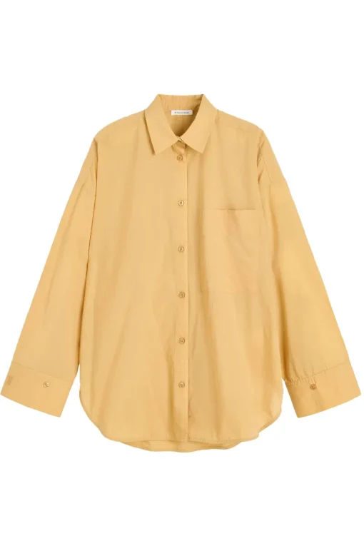 By Malene Birger Designer|Blouses^Dames blouse lange mouw bruin