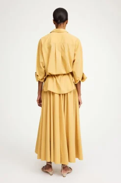 By Malene Birger Designer|Blouses^Dames blouse lange mouw bruin