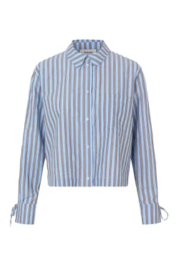 Modström Jeans & Casuals|Blouses^Dames blouse lange mouw blauw