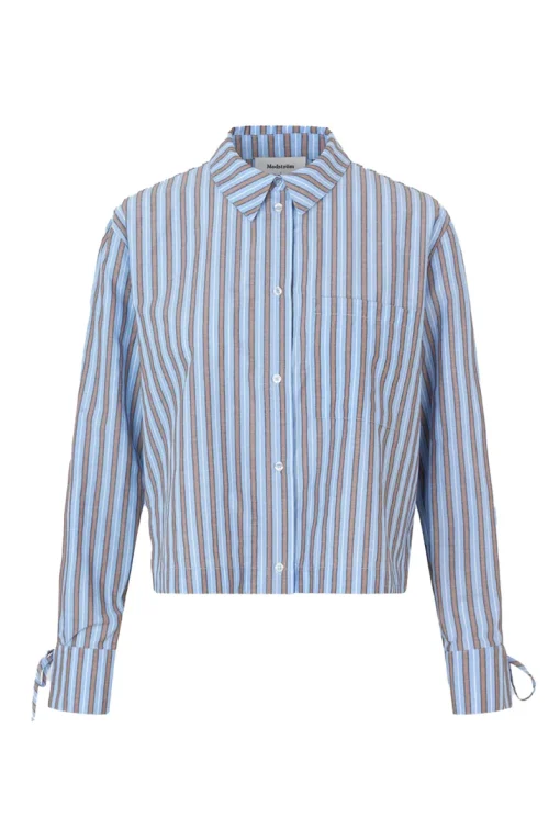 Modström Jeans & Casuals|Blouses^Dames blouse lange mouw blauw