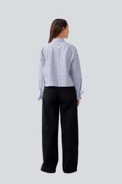 Modström Jeans & Casuals|Blouses^Dames blouse lange mouw blauw