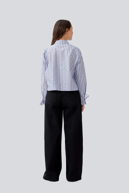 Modström Jeans & Casuals|Blouses^Dames blouse lange mouw blauw
