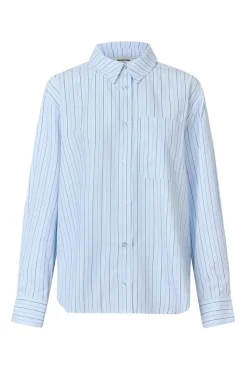 Modström Jeans & Casuals|Blouses^Dames blouse lange mouw blauw