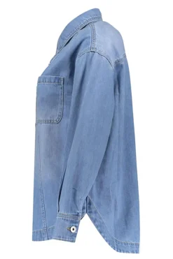 Geisha Jeans & Casuals|Blouses^Dames blouse lange mouw blauw