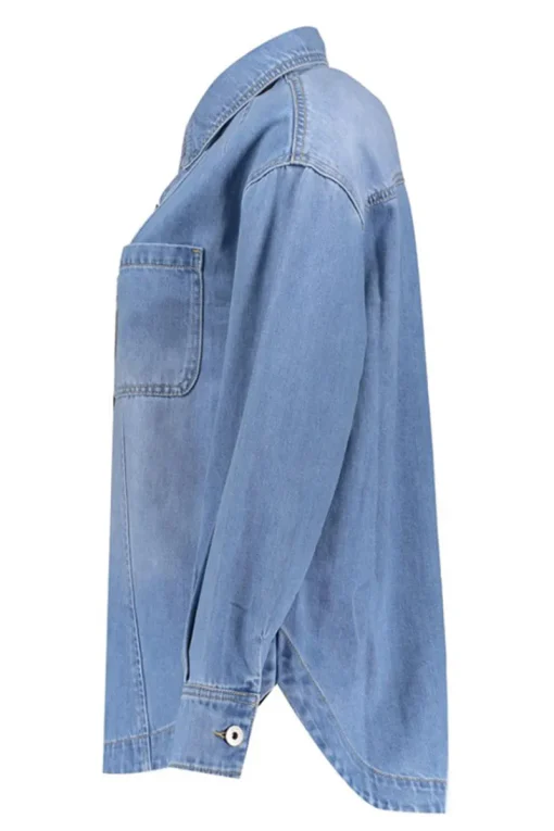 Geisha Jeans & Casuals|Blouses^Dames blouse lange mouw blauw