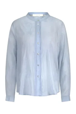 Nukus Jeans & Casuals|Blouses^Dames blouse lange mouw bruin