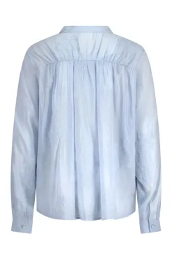 Nukus Jeans & Casuals|Blouses^Dames blouse lange mouw bruin