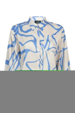 Another Label Jeans & Casuals|Blouses^Dames blouse lange mouw blauw