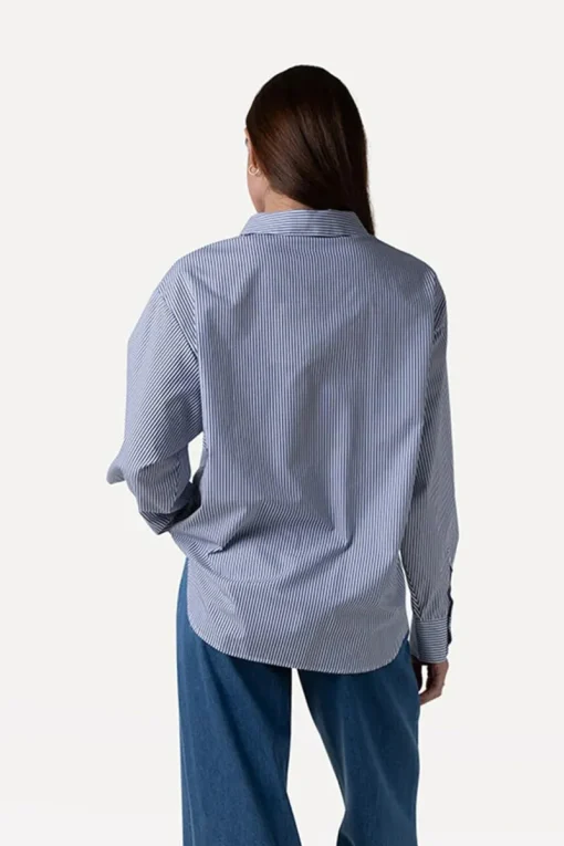 Another Label Jeans & Casuals|Blouses^Dames blouse lange mouw blauw