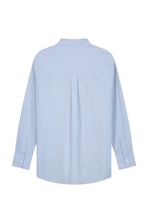 Olaf Hussein Jeans & Casuals|Blouses^Dames blouse lange mouw blauw