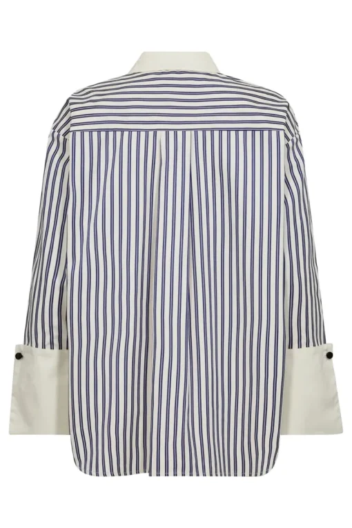 co´couture Jeans & Casuals|Blouses^Dames blouse lange mouw blauw