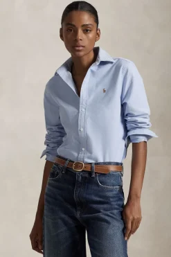 Ralph Lauren Modern Classics|Blouses^Dames blouse lange mouw blauw