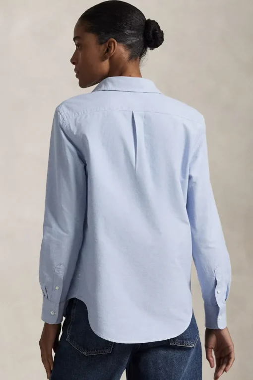 Ralph Lauren Modern Classics|Blouses^Dames blouse lange mouw blauw