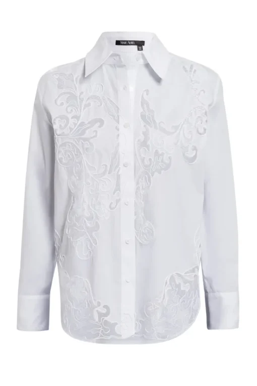 Marc Aurel Modern Classics|Blouses^Dames blouse lange mouw blauw