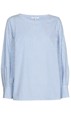 Xandres Modern Classics|Blouses^Dames blouse lange mouw blauw