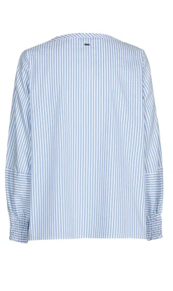 Xandres Modern Classics|Blouses^Dames blouse lange mouw blauw