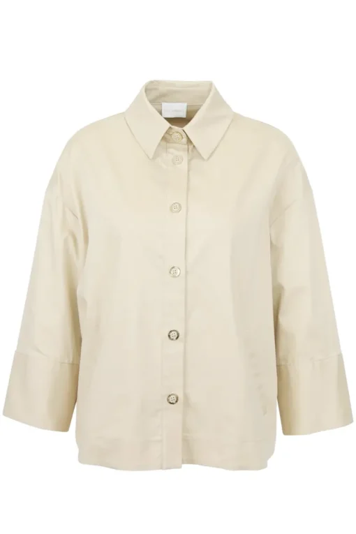 Due Amanti Modern Classics|Blouses^Dames blouse lange mouw bruin
