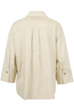 Due Amanti Modern Classics|Blouses^Dames blouse lange mouw bruin