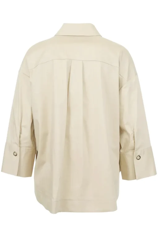 Due Amanti Modern Classics|Blouses^Dames blouse lange mouw bruin