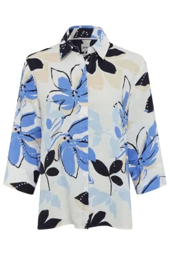 Brax Modern Classics|Blouses^Dames blouse lange mouw blauw