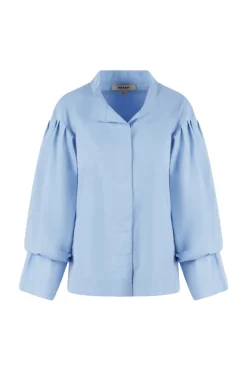 Natan Modern Classics|Blouses^Dames blouse lange mouw blauw