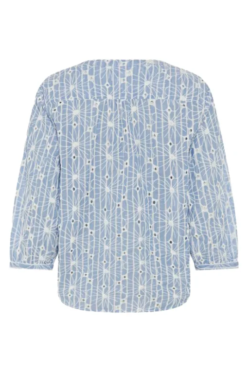 Brax Modern Classics^Dames blouse lange mouw blauw
