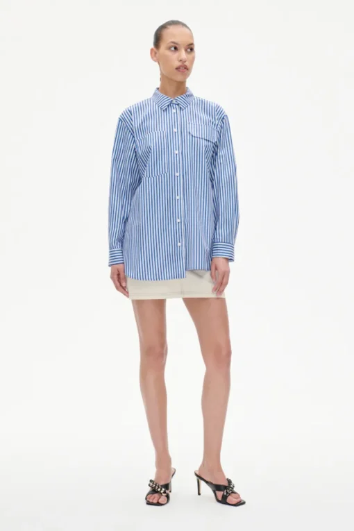Baum und Pferdgarten Outlet^Dames blouse lange mouw blauw