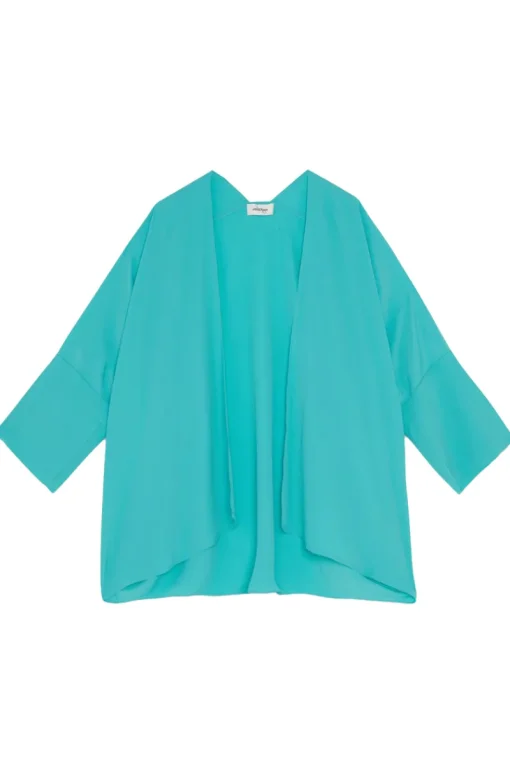 Otto d&qout;Ame Outlet^Dames blouse lange mouw blauw