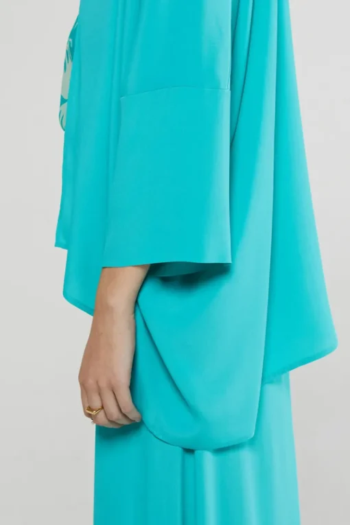 Otto d&qout;Ame Outlet^Dames blouse lange mouw blauw
