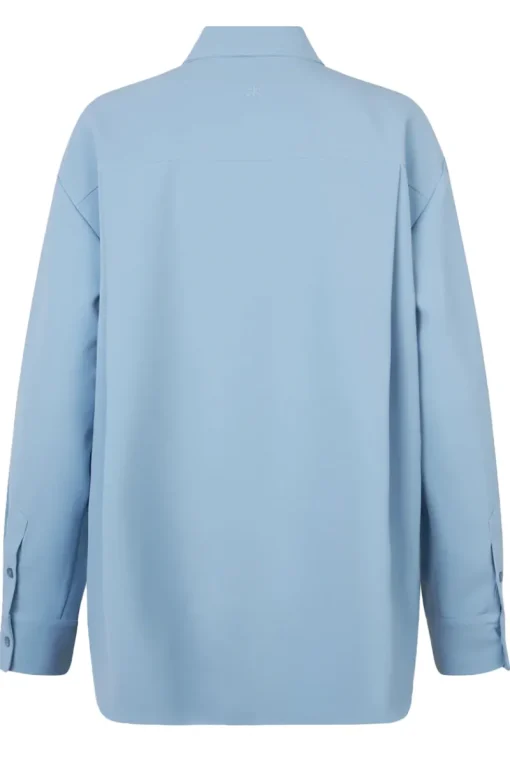 Second Female Outlet^Dames blouse lange mouw blauw