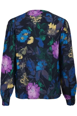 Vila Outlet^Dames blouse lange mouw blauw