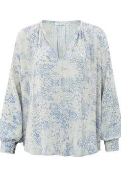 Yaya Outlet^Dames blouse lange mouw bruin