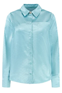 Nikkie Outlet^Dames blouse lange mouw blauw