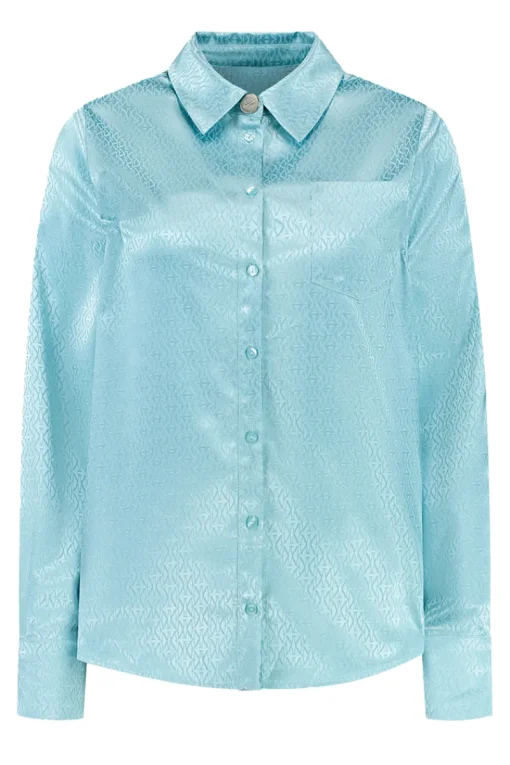 Nikkie Outlet^Dames blouse lange mouw blauw